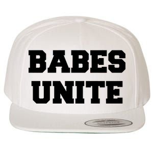 Babes Unite Womens Rights Feminist Wool Snapback Cap