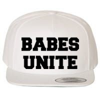 Babes Unite Womens Rights Feminist Wool Snapback Cap
