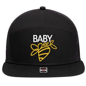 Baby Bee 7 Panel Mesh Trucker Snapback Hat