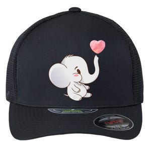 Baby Cute Elephant Flexfit Unipanel Trucker Cap