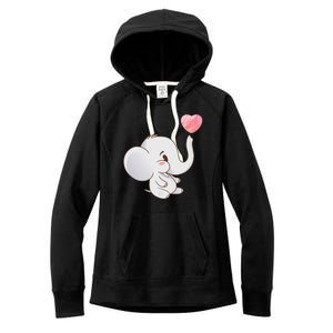 Baby Cute Elephant Women's Fleece Hoodie