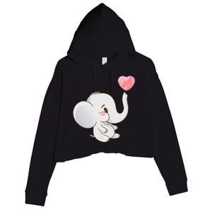 Baby Cute Elephant Crop Fleece Hoodie