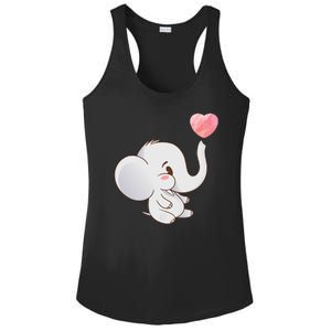 Baby Cute Elephant Ladies PosiCharge Competitor Racerback Tank