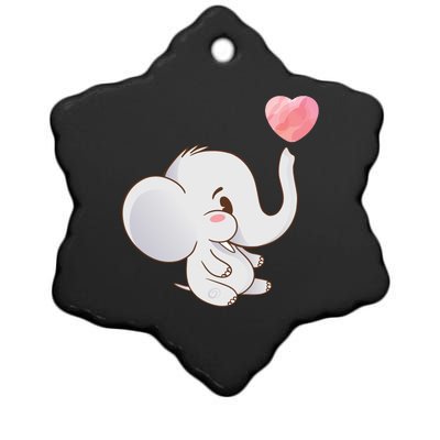 Baby Cute Elephant Ceramic Star Ornament