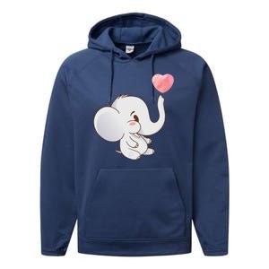 Baby Cute Elephant Performance Fleece Hoodie