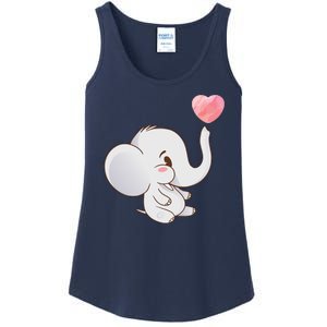 Baby Cute Elephant Ladies Essential Tank