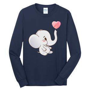 Baby Cute Elephant Tall Long Sleeve T-Shirt