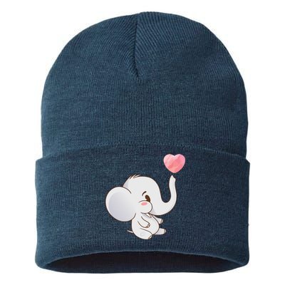 Baby Cute Elephant Sustainable Knit Beanie