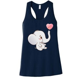 Baby Cute Elephant Women's Racerback Tank