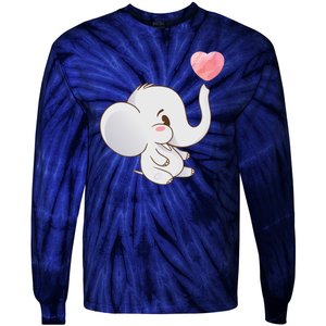 Baby Cute Elephant Tie-Dye Long Sleeve Shirt