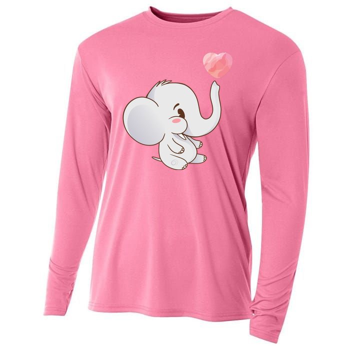 Baby Cute Elephant Cooling Performance Long Sleeve Crew