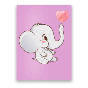 Baby Cute Elephant Poster