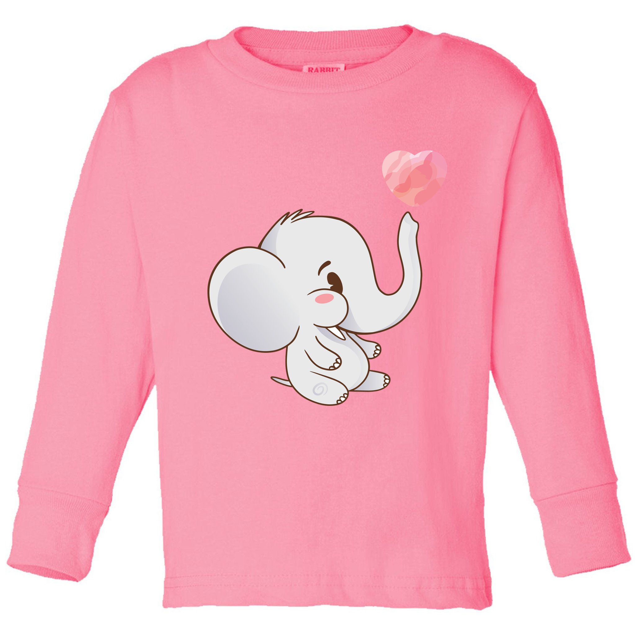 Baby Cute Elephant Toddler Long Sleeve Shirt