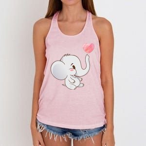 Baby Cute Elephant Women's Knotted Racerback Tank