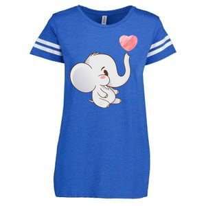 Baby Cute Elephant Enza Ladies Jersey Football T-Shirt