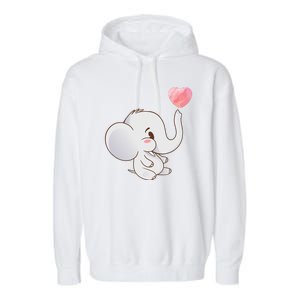 Baby Cute Elephant Garment-Dyed Fleece Hoodie