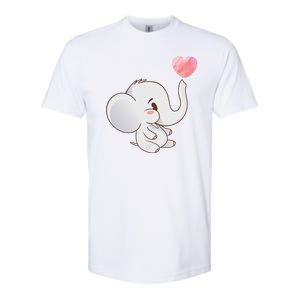 Baby Cute Elephant Softstyle CVC T-Shirt