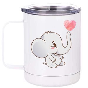 Baby Cute Elephant 12 oz Stainless Steel Tumbler Cup