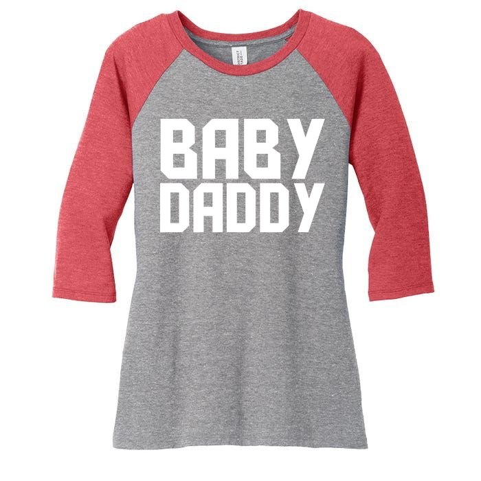 Baby Daddy Women's Tri-Blend 3/4-Sleeve Raglan Shirt