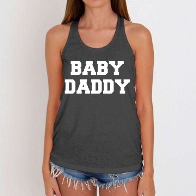 Baby Daddy New Father Women's Knotted Racerback Tank