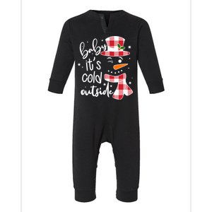 Baby It's Cold Outside Snowman Infant Fleece One Piece