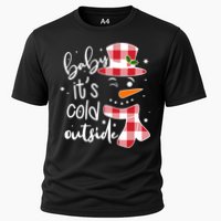 Baby It's Cold Outside Snowman Cooling Performance Crew T-Shirt