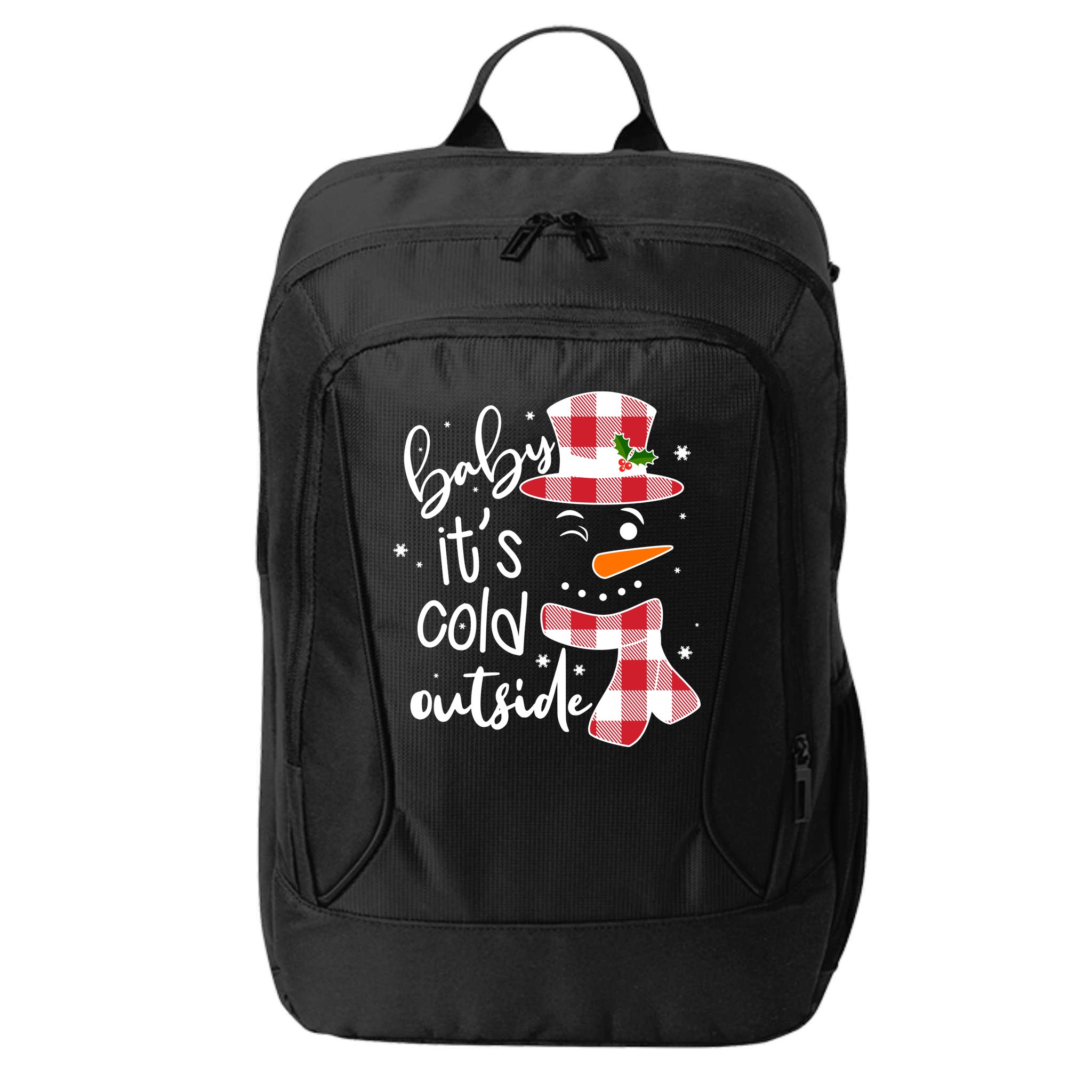 Baby It's Cold Outside Snowman City Backpack