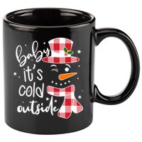 Baby It's Cold Outside Snowman 11oz C Handle Ceramic Mug