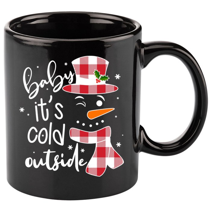 Baby It's Cold Outside Snowman 11oz C Handle Ceramic Mug