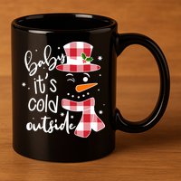 Baby It's Cold Outside Snowman 11oz C Handle Ceramic Mug