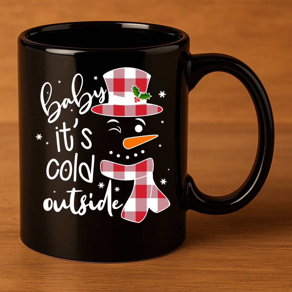 Baby It's Cold Outside Snowman 11oz C Handle Ceramic Mug