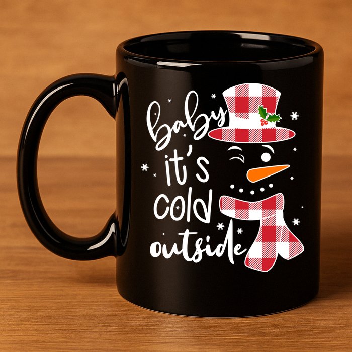 Baby It's Cold Outside Snowman 11oz C Handle Ceramic Mug