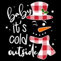 Baby It's Cold Outside Snowman 16 in Basic Backpack