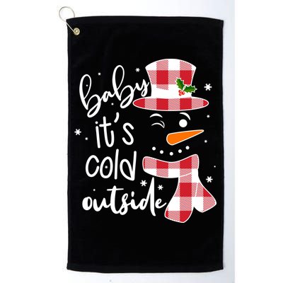 Baby It's Cold Outside Snowman Golf Towel