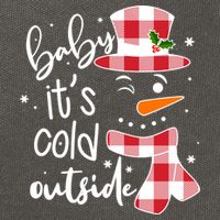 Baby It's Cold Outside Snowman Cotton Canvas Backpack