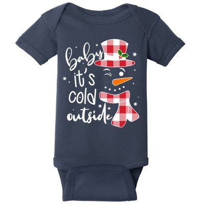 Baby It's Cold Outside Snowman Baby Bodysuit