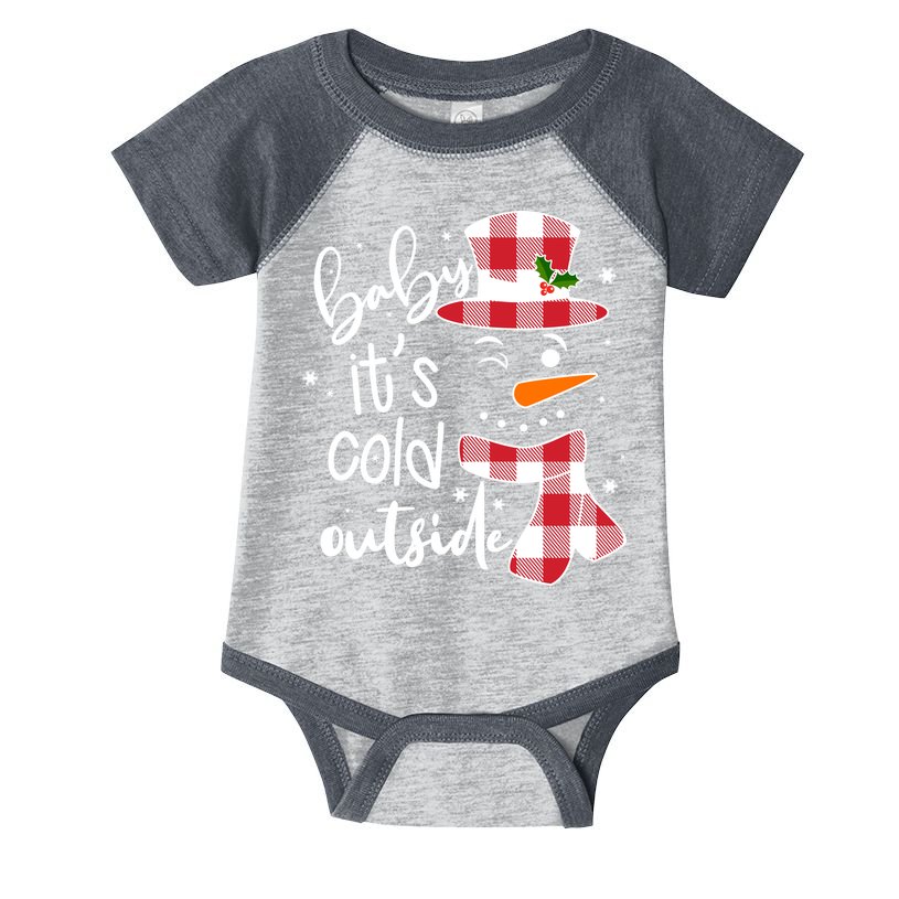 Baby It's Cold Outside Snowman Infant Baby Jersey Bodysuit