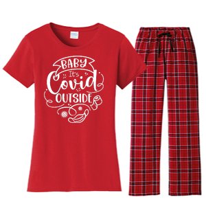 Baby It's Covid Outside Women's Flannel Pajama Set