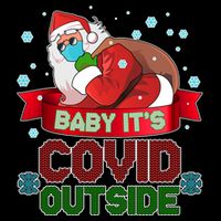 Baby It's Covid Outside Funny Christmas Womens Tank Top
