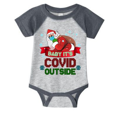 Baby It's Covid Outside Funny Christmas Infant Baby Jersey Bodysuit