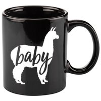 Baby Lama 11oz C Handle Ceramic Mug
