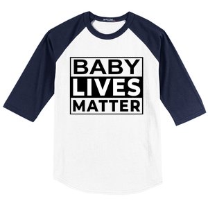 Baby Lives Matter Baseball Sleeve Shirt