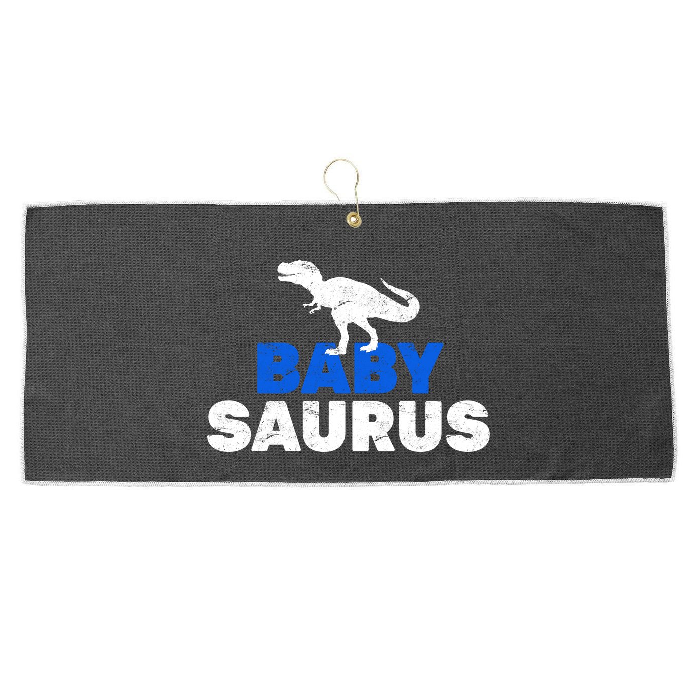 Baby Saurus Large Microfiber Waffle Golf Towel