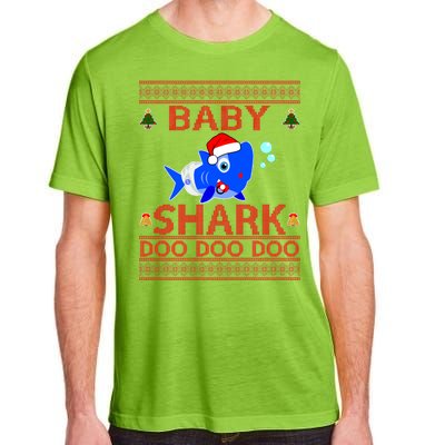 Baby Shark Doo Doo Cute Ugly Christmas Adult ChromaSoft Performance T-Shirt