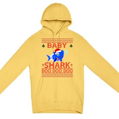 Baby Shark Doo Doo Cute Ugly Christmas Premium Pullover Hoodie