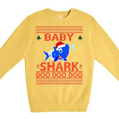 Baby Shark Doo Doo Cute Ugly Christmas Premium Crewneck Sweatshirt