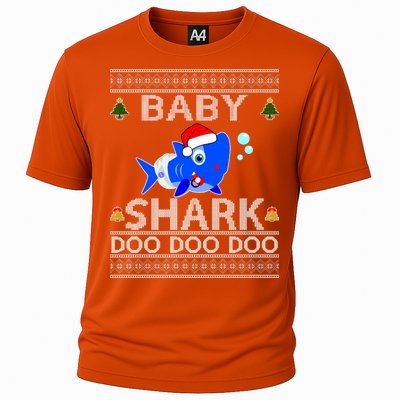 Baby Shark Doo Doo Cute Ugly Christmas Cooling Performance Crew T-Shirt