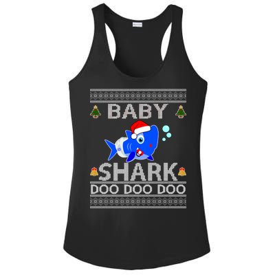 Baby Shark Doo Doo Cute Ugly Christmas Ladies PosiCharge Competitor Racerback Tank