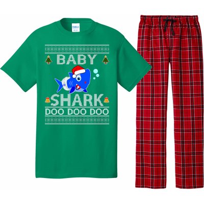 Baby Shark Doo Doo Cute Ugly Christmas Pajama Set