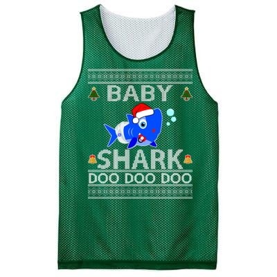 Baby Shark Doo Doo Cute Ugly Christmas Mesh Reversible Basketball Jersey Tank